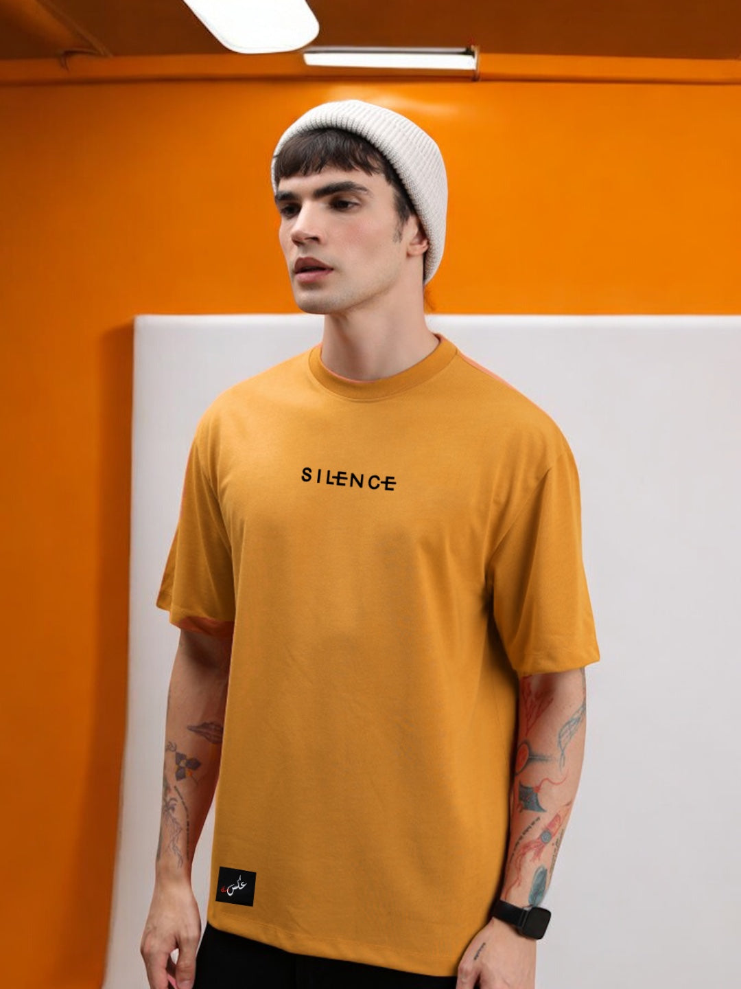 Mustard Dropshoulder Unisex Tee
