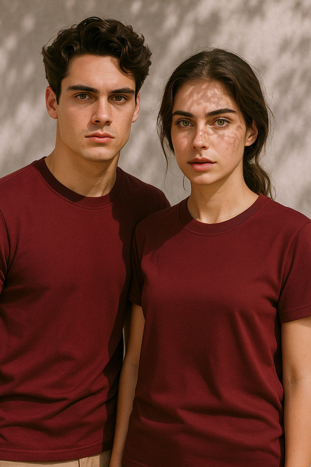 Maroon Crew Neck Tee