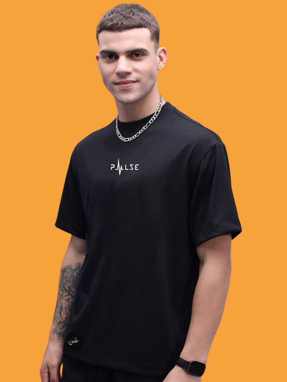 Black  Dropshoulder Unisex Tee