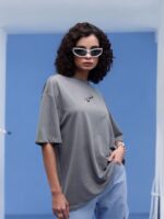 Grey  Dropshoulder Unisex Tee