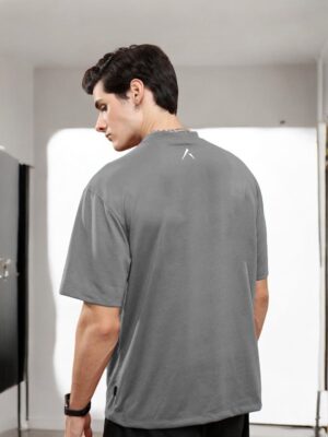 Grey  Dropshoulder Unisex Tee